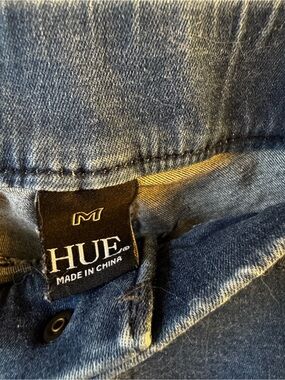 HUE Women's Moto Denim Jeans Jeggings Size Medium